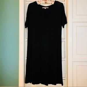LOFT Fun 'Little Black' T-Shirt Dress